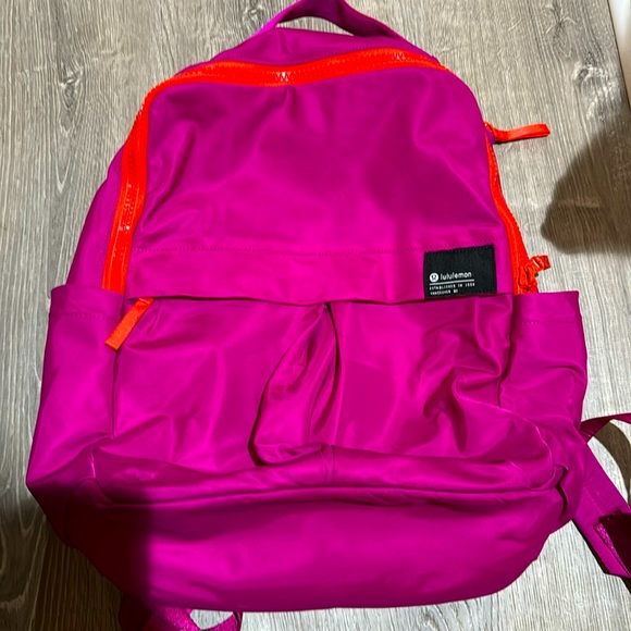 lululemon athletica Bags Lululemon Hot Pink Backpack Poshmark